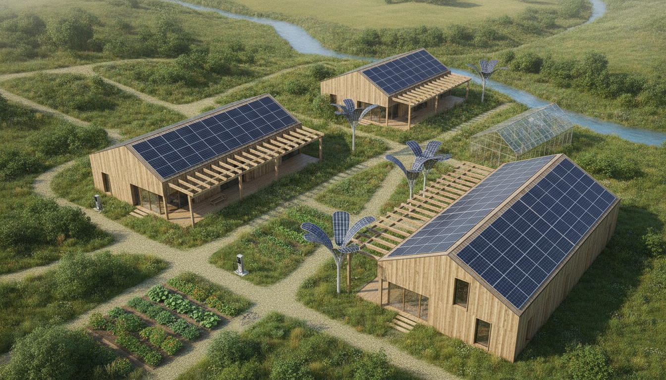 Comunidade e reconstrução sustentável com arquitetura ecológica